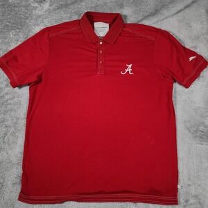 Alabama‎ Crimson Tide Polo Shirt Mens Large Red College Football Tommy Bahama